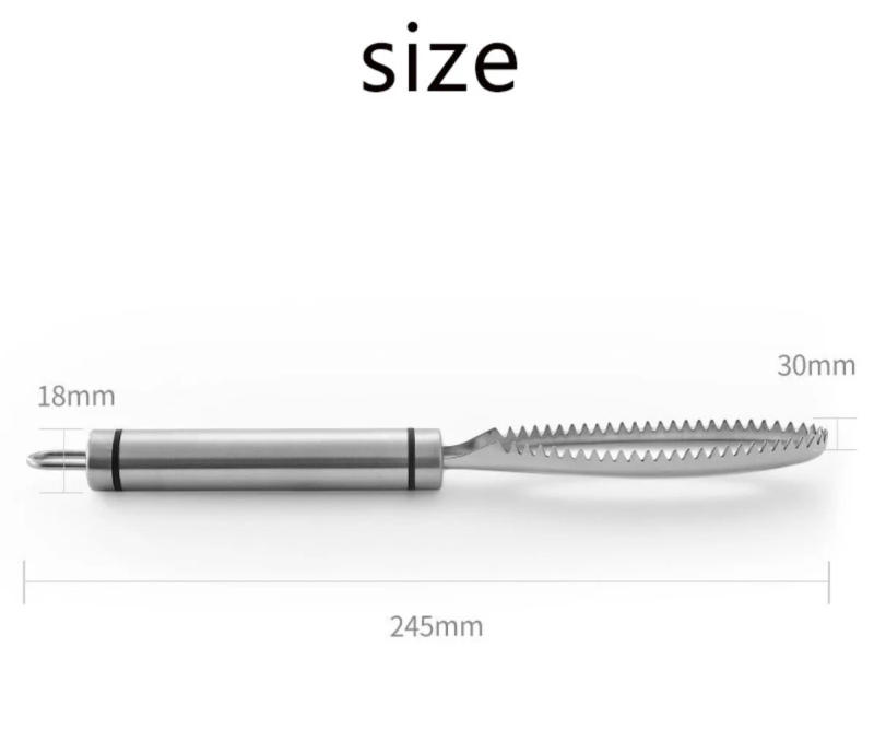 Description Picture 6 of itemFish Scales Scraping Graters Fast Remove Fish Cleaning Peeler Scraper Fish Bone Tweezers Stonego Kitchen Accessorie To