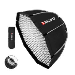 Triopo 65cm 90cm Photo Bowens Mount Softbox w/ Honeycomb Grid Portable Outdoor Octagon Umbrella Soft Box for Video Studio Godox