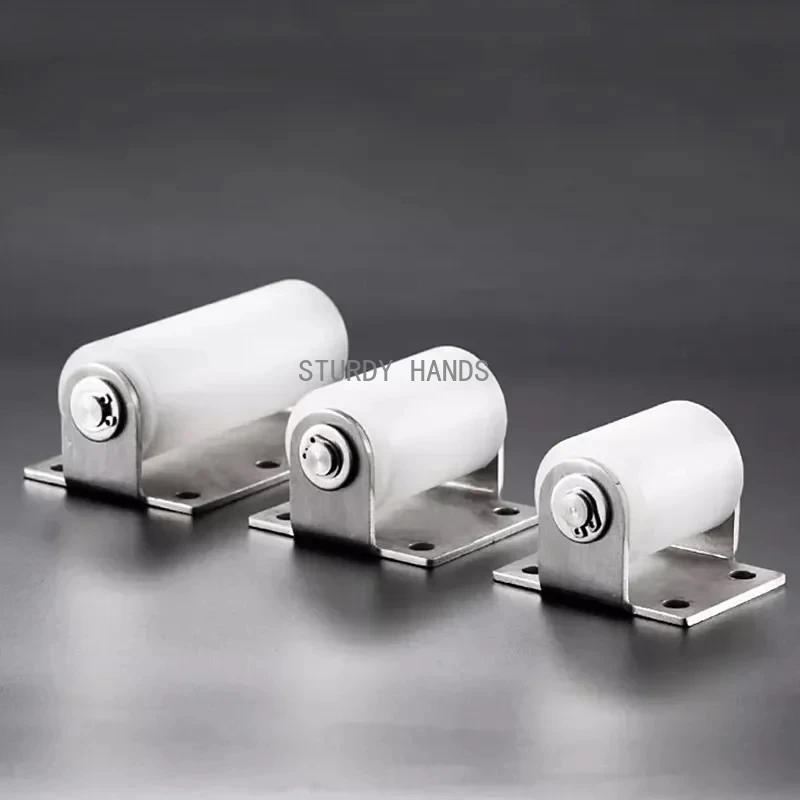 Description Picture 2 of item1 stainless steel bracket nylon pulley silent bearing push-pull shower door roller furniture hardware accessories