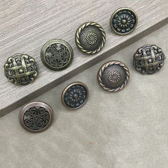 European style antique countryside style bronze single hole handle drawer circular cabinet door single hole handle door handle