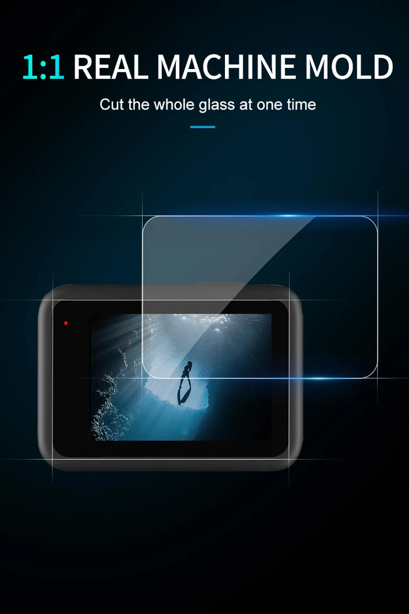 Description Picture 6 of itemTELESIN Tempered Glass Screen Protector for GoPro Hero 12 11 10 9 Black Lens Protection Protective Film GoPro Accessories