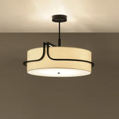 Modern Japanese Style Simple Design Bedroom Living Room Study Cotton and Linen Hotel American Minimalist Iron Pendant Lights LED