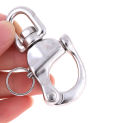 1pc Stainless Steel Quick Release Boat Chain Shackle Swivel Snap Hook 70mm Swivel Snap Shackle Outdoor Living Supplies