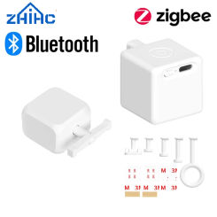 Tuya Zigbee/Bluetooth 3.0 Smart Touch Fingerbot Plus Tpye-C Rechargeable Switch Button Pusher Fingerbot Alice Alexa Google Home