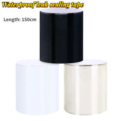 1.52m Super Strong Fiber Waterproof Tape Stop Leak Seal Repair Tape Performance Self Tape Fiberfix Adhesive Tape PE Tube PVC Etc
