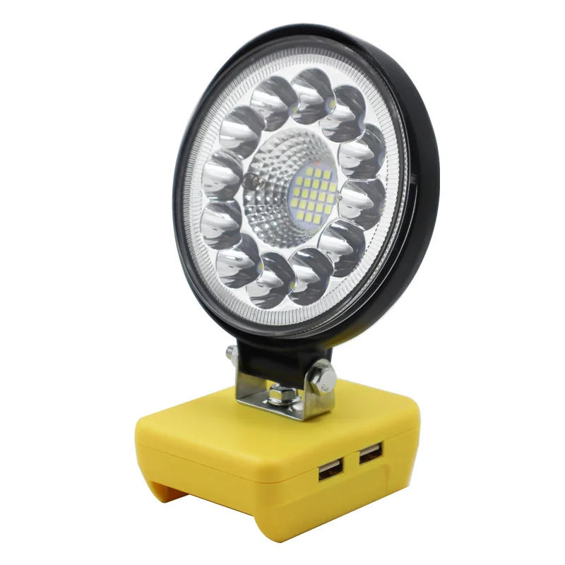 Description Picture 4 of item4 Inch Car LED Work Lights Flashlights Electric Torch Spotlight For Dewalt XR FlexVolt 18V 20V 60V Li-ion Battery USB Power Bank
