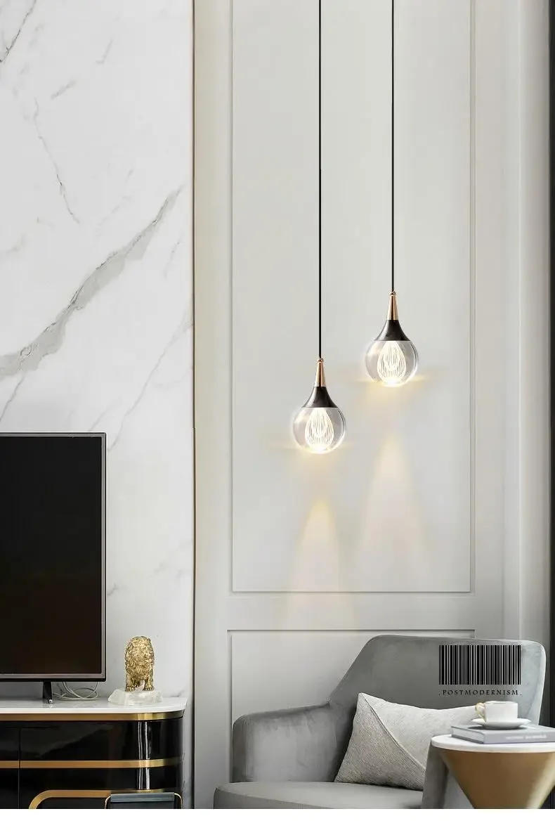 Description Picture 3 of itemEurope Restaurant Decor Crystal Led Ball Pendant Light Sconce Night Lamparas Bedroom Kitchen Chandelier Lamp Dining Room Lights