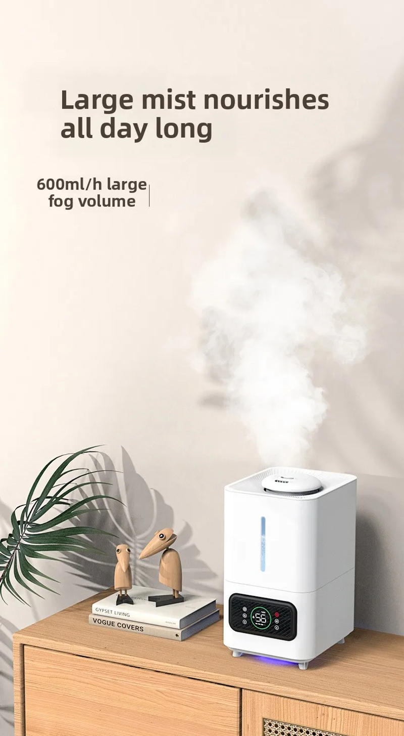 Description Picture 2 of item6L Desktop Humidifier Ultrasonic Cool Mist for Bedroom/Office Top Fill Design for Easy Cleaning Quiet Humidifier For Sleep