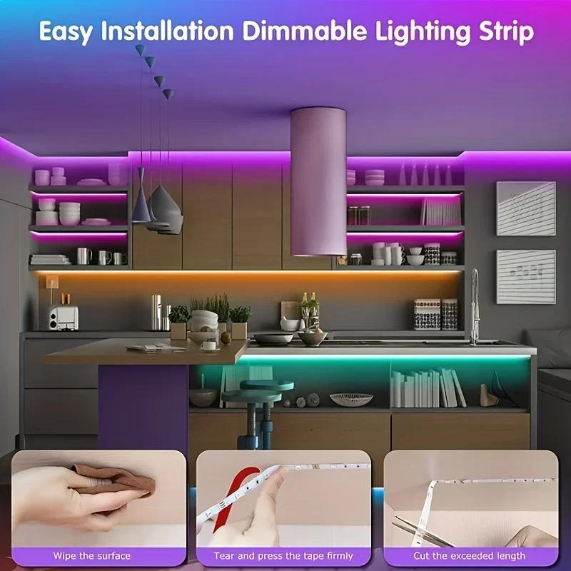 Description Picture 5 of itemDC12V Led Strip Lights 5050 RGB Bluetooth 5-30M Led Light TV BackLight Room Decoration Luces Led Tape Diode Flexible Ribbon
