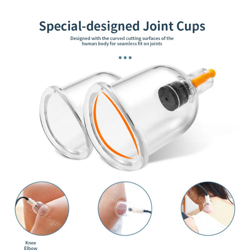 Description Picture 6 of item12 Cans For Electric Massage Vacuum Cupping Set Chinese Medicine Physiotherapy Cellulite Body Cups Cupping Therapy Heathly Care
