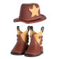 3pcs brown