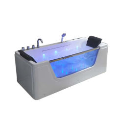 1700mm Fiberglass Whirlpool Bathtub Acrylic Hydromassage Surfling Waterfall Tub NS3040