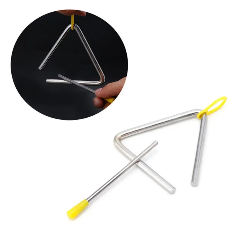 Description Picture 2 of itemTriangle Orff Musical Instruments for Children, Band Percussion Educational Musical, Triangolo 4 ", 5", 6 7", 8