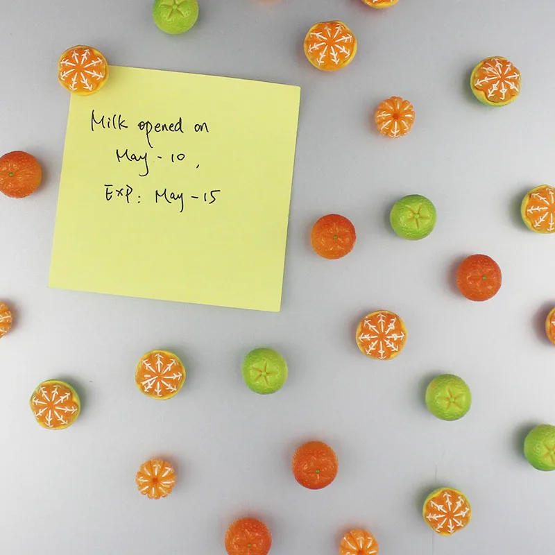 Description Picture 6 of item5pcs Orange Fridge Magnet Funny Home DIY Refrigerator Decoration Kitchen Gift Message Board Note Cute Creative Sticker