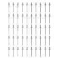 50pcs Hollow Blind Rivets Aluminum Self-plugging Rivet 2.4mm/3.2mm/4mm/4.8mm Lightweight Corrosion-resistant for DIY Accessories