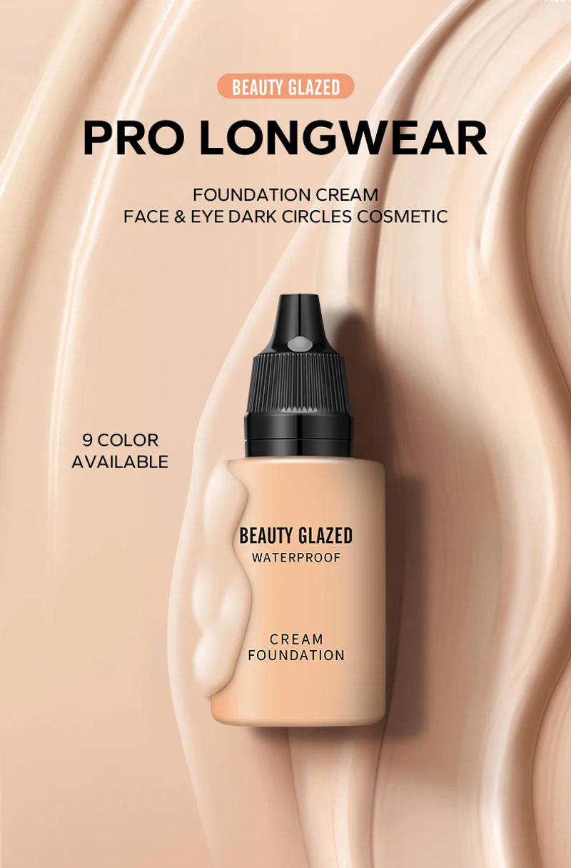 Description Picture 2 of itemBEAUTY GLAZED 24 Hour HD Full Cover Matte Liquid Foundation Matte Natural Waterproof Foundation Face Makeup,Brighten Skin Color