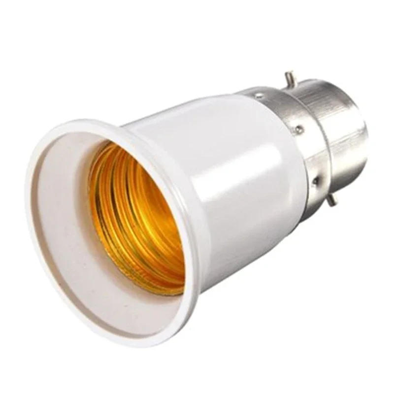 Description Picture 4 of item1 Pc/5 Pcs B22 To E27 Converter-Lamp Socket Adapter Light Bulb Base Converters Bayonets To Screw Adapter Holder Set
