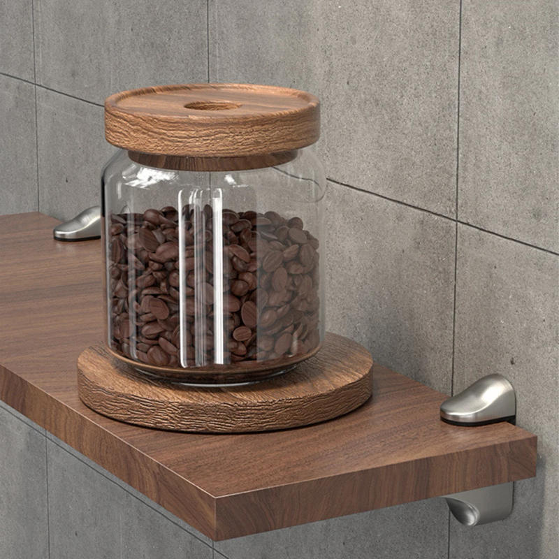 Description Picture 3 of itemFor Wooden Shelves Polished Chrome Bracket Glass Shelf Bracket Home Decor Reliable Support Versatile Use Easy Installation