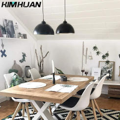 Half circle retro industrial style creative Pendant Light single head dining room living room bedroom study bar Pendant Light