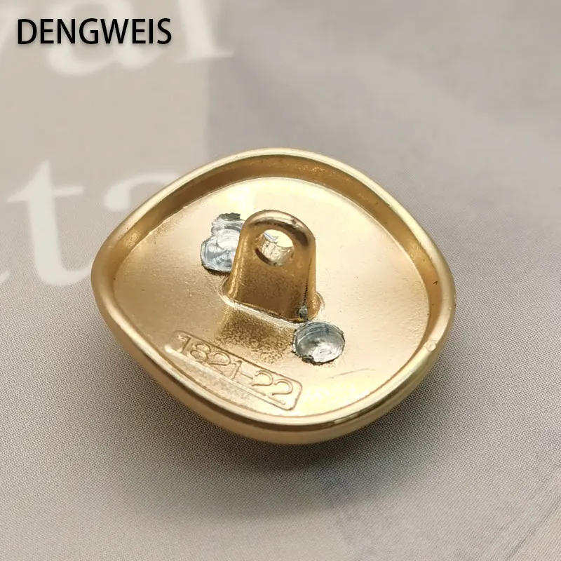 Description Picture 5 of item6pcs Black Irregular Metal Buttons for Clothing Designers Handmade Luxury Sewing Button Accessories Decorative Coat Buckle DIY