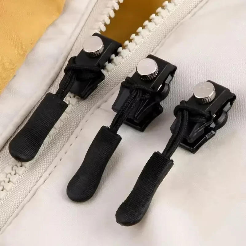 Description Picture 2 of item1/50Pcs Detachable Zipper Head Universal Instant Free Sewing Repair Kit Slider Replacement Zipper for Clothes Bags Accessories