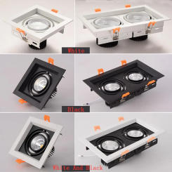 1Pcs square 10W 20W 30W AC85V-265V LED dimmable Ceiling Downlight Recessed LED lamp Spot light LED For Home Lighting 110V 220V