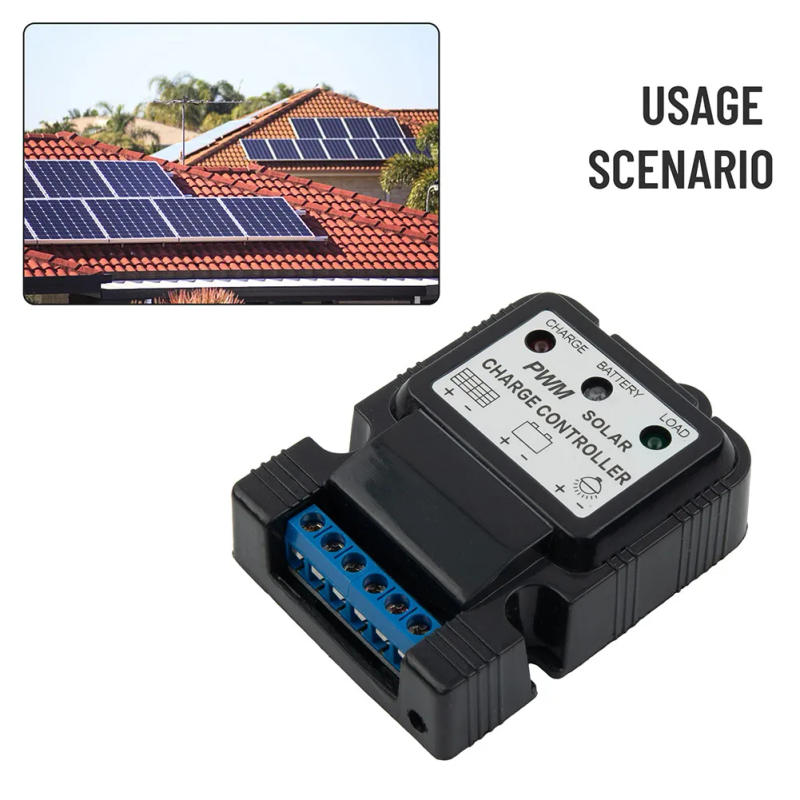 Description Picture 4 of item1pc Solar Charge Panel Controller 10A 12.8V/11.1V-22.2V/12V-24V LED Display For Photovoltaic Systems Power Generation