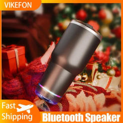 Portable 30oz Thermos Cup Wireless Bluetooth Speaker Stereo Sound Music Reusable Stainless Steel Water Bottle with Bottle Opener