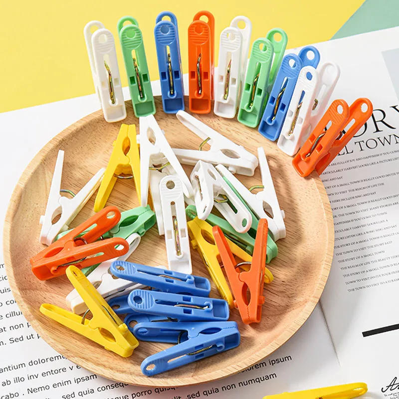 Description Picture 3 of item10/5Pcs Plastic Clothespins Colorful Clothes Pegs Laundry Hanging Pin Clips Household Clothespins Socks Underwear Rack Holder