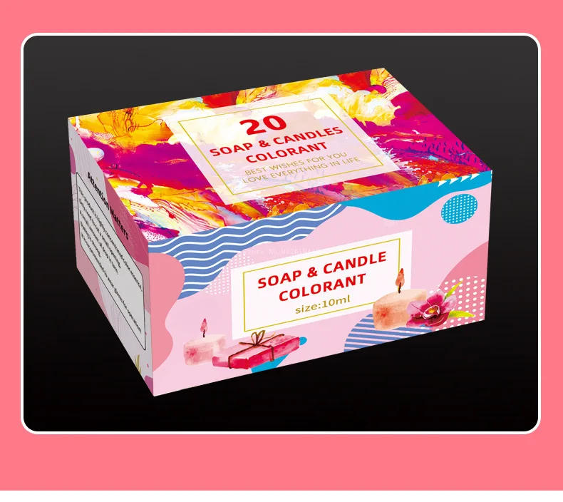 Description Picture 4 of item20 Colors High Concentration Handmade Candle Soap Color Essence Soybean Wax Pigment Aromatherapy Candle Pigment Dye DIY Material