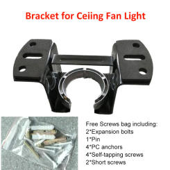 Hanging Bracket For Ceiling Fan Light With Mounting Screws Lamp Base Canopy Decoration Cover Universal Bracket For Hanging Fan