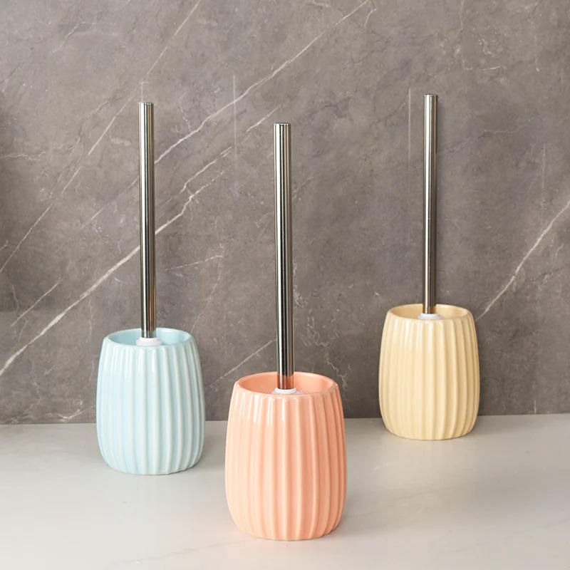 Description Picture 3 of itemCeramic Toilet Brush Set Toilet Accessories Home Decor Hotel Bathroom Utensils Household Cleaning Tools Ceramic Toilet Brush Cup