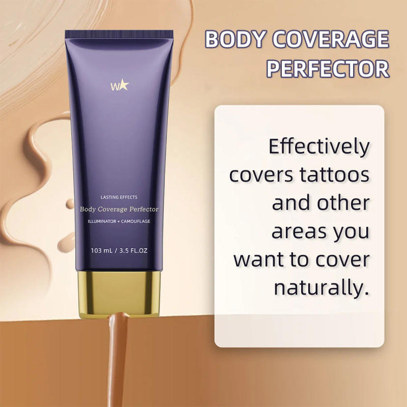 Description Picture 6 of itemBeauty Body Coverage Perfector–Waterproof Leg & Body Makeup-Concealer For Scars, Spots, Veins, Tattoos and More Blend Cosmetics