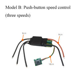 BLDC 3-Phase Brushless Motor Driver 24W 200W Speed Controller Module DC 6V-30V Hallless DC Motor Drive Board for Speed Control