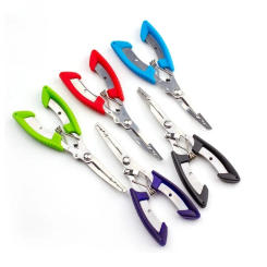 Stainless Steel Fishing Pliers Braid Line Lure Cutter Hook Remover Fish Tongs Multifunctional Fishing Scissors Fishing Equipment