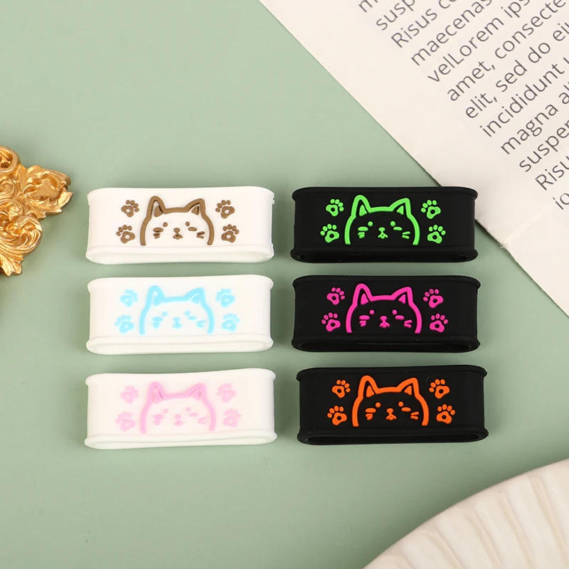 Description Picture 4 of item1Pcs Cartoon Cute Cat Tennis Racket Handles's Silicone Ring Black Fixed Tennis Overgrips Rubber Ring Tennis Accessories