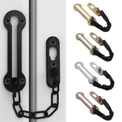 Door Chain Lock Stainless Steel Security Chain Guard Security Lock Spring Anti Theft Latch Hotel Door Chain Latch Hardware