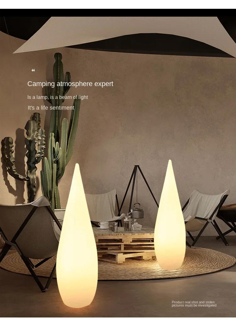 Description Picture 6 of itemOutdoor luminous water drop  floor solar garden  lawn camping atmosphere waterproof online celebrity.