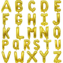 Gold&Silver Letter Number Foil balloons 1pc 16inch Alphabet Digital Inflatable Balloons Wedding birthday Party DIY Decorations