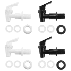 4 Sets Replacement Cooler Faucet Water Bottle Jug, Dispenser Tap Spigot Spout Water Beverage Lever Pour Dispenser Valve