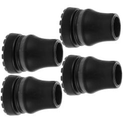 4 Pcs Crutch Pads Trekking Pole Foot Protector Plastic Head Anti-skid Tip Anti-slip Walking Stick Replacement Hiking Pvc Cover