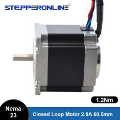 STEPPERONLINE Nema 23 Closed Loop Stepper Motor 1.2Nm 2.8A with Magnetic Encoder 6.35mm Shaft Servo Motor Closed-loop Step Motor