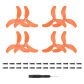 Orange 4 Pair