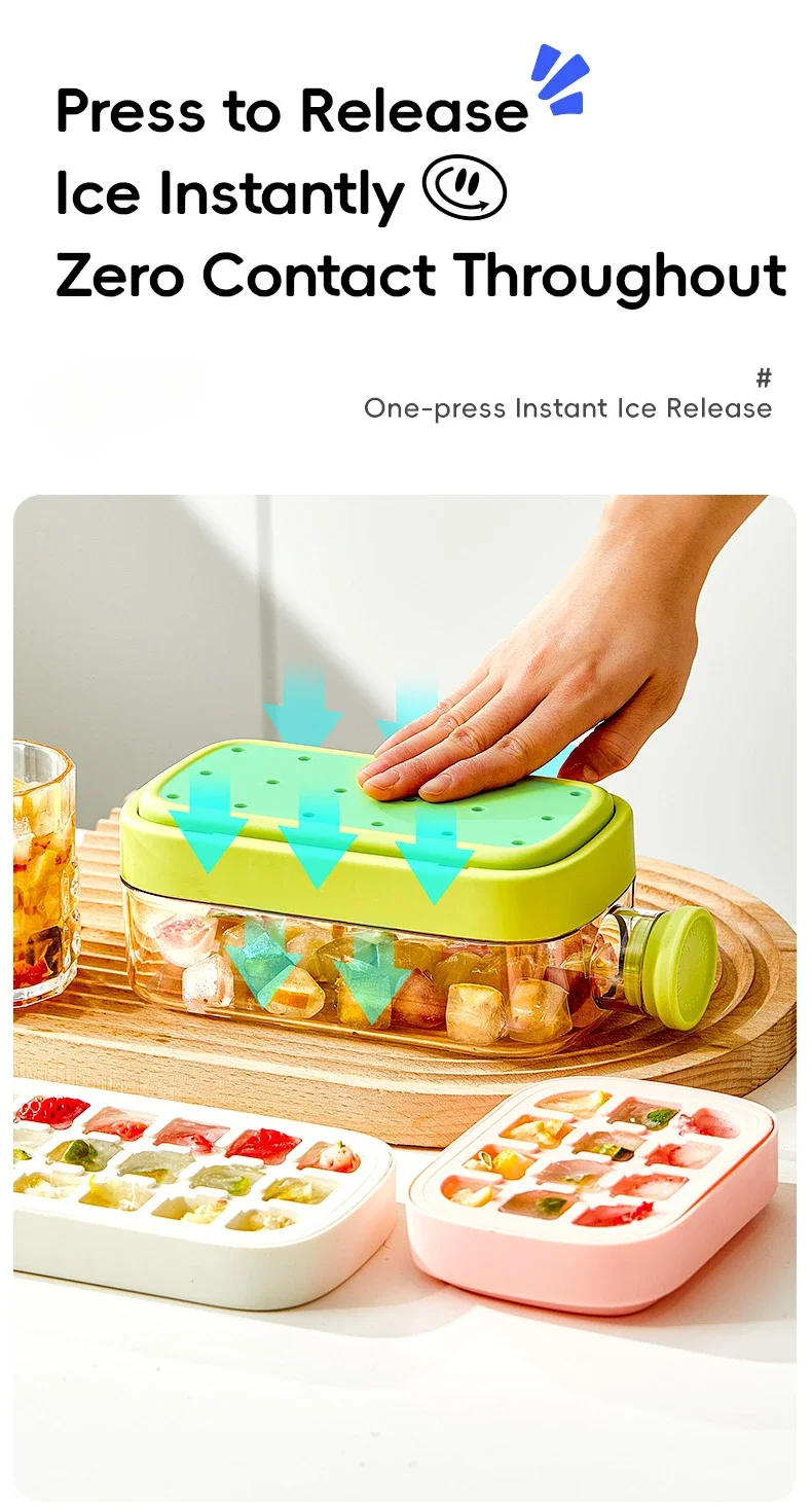Description Picture 5 of itemSummer Ice Cube Tray with Straw 2 in1 Ice Tray and Water Bottle Ice Maker Silicone IceCube Portable Kettle Reusable Icemaker