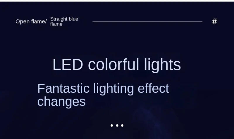 Description Picture 6 of itemRechargeable Piezo Pulse Windproof Cigar Cigarette Lighter Jet Butane Torch Gas Two Types Flames Lighters Smoking Accessory