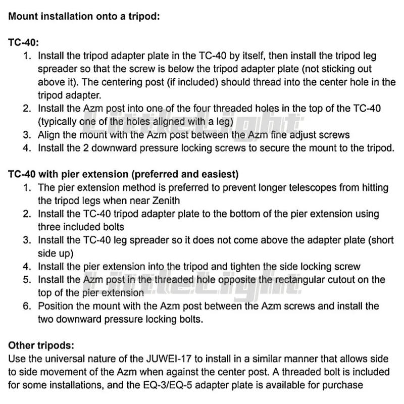 Description Picture 6 of itemJUWEI17-100 Wide dovetail groove astronomical telescopes harmonic equatorial instrument compatible with theodolites