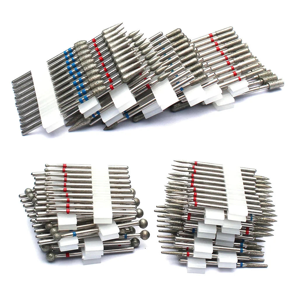 Description Picture 2 of item10pc/Set Diamond Nail Drill Bits Electric Manicure Drills Milling Cutters Kits Pedicure Files Gel Polish Tools Nail Accessories