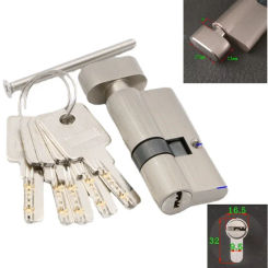 European interior Door lock core universal Cylinder 55/50/6570/75/80/90mm bedroom door wooden door handle lock core w 4  Keys