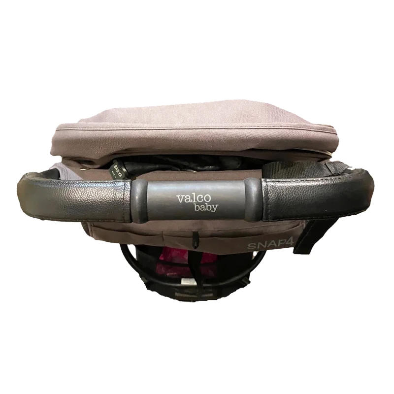 Description Picture 5 of itemStroller Handrail Leather Cover For Valco Baby Snap 4 Pushchair Mummy Push Bar Protective Case With Zipper Stroller Accessories