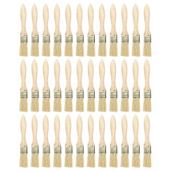 36 Pack Of 1 Inch (24Mm) Paint Brushes And Chip Paint Brushes For Paint Stains Varnishes Glues And Gesso